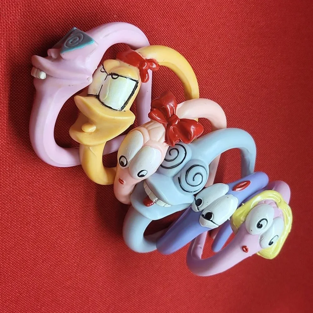 Vintage Bendable Hair Ties Set of 6